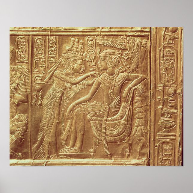 Poster Détail du petit sanctuaire de Toutankhamon (Devant)