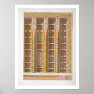 Poster Détail du plafond grand de la mosquée de l'EL