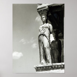 Poster Détail d'un caryatide l'Erechtheion