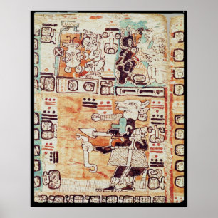 Poster Détail d'un Codex Maya