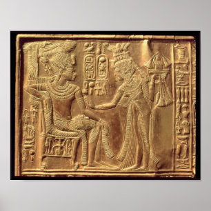 Poster Detail from the Golden Shrine of Tutankhamun