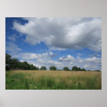 Poster d'été Iowa Prairie