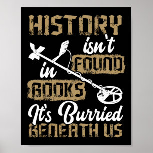 Poster Détection de métaux Archéologie Aventure Détection