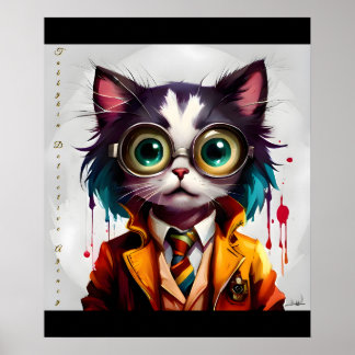 Poster Détective Conin de l'agence de surveillance Tabbyk