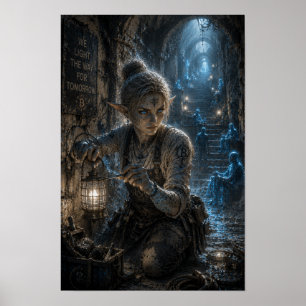 Poster Détermination / Travailleur de Lumière / Catacombe