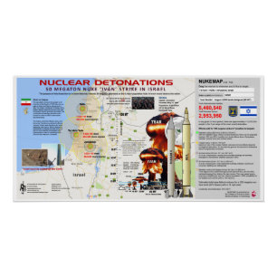 Poster Détonations nucléaires d'Israël