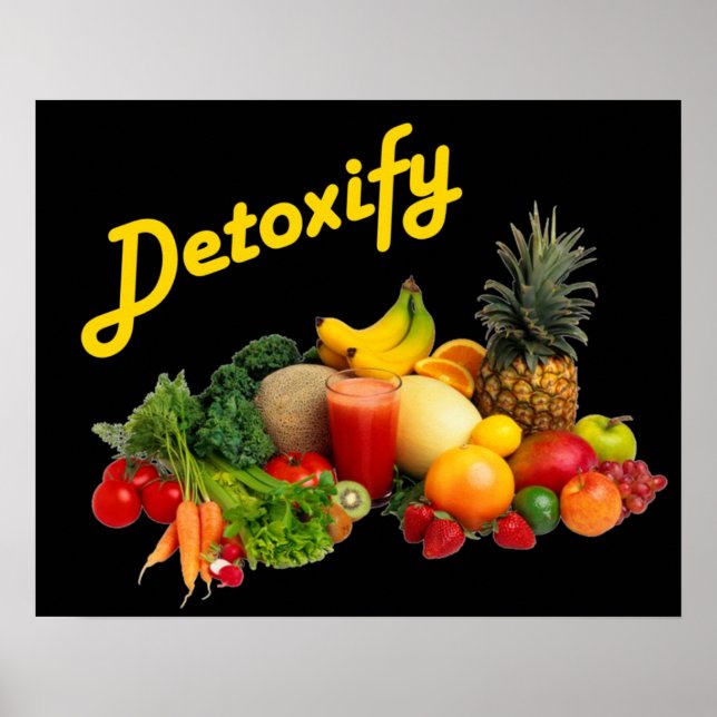 Poster Détoxifier les fruits et légumes (Devant)