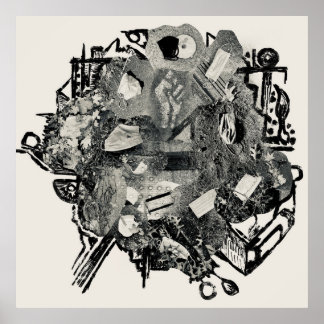 Poster Détritus pandémique