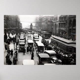 Poster Détroit - années 1920