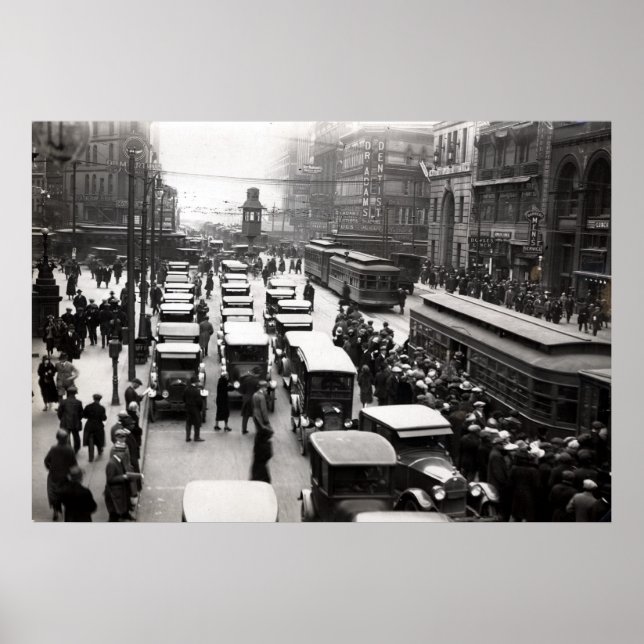 Poster Détroit - années 1920 (Devant)