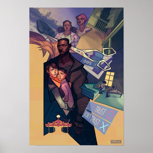 Poster DÉTROIT Devenir humain Kara (Devant)