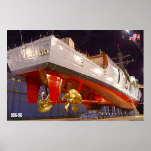 POSTER DÉTROYEUR DE MISSILES GUIDÉS - DDG-96