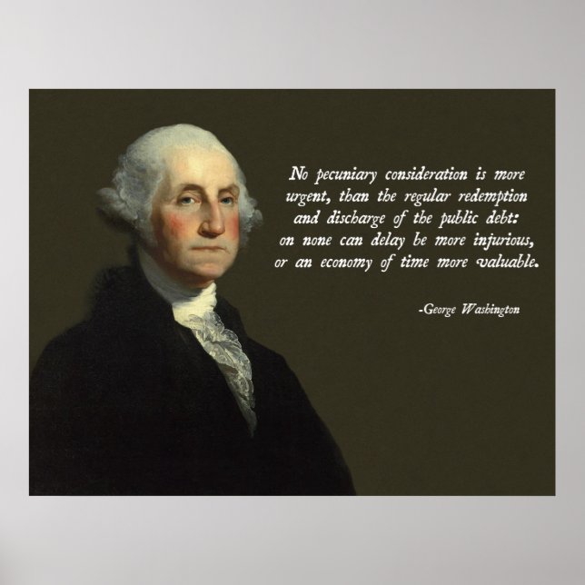 Poster Dette publique de Washington (Devant)