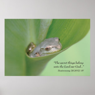 Poster Deutéronome 29:29 Écriture Imprimer
