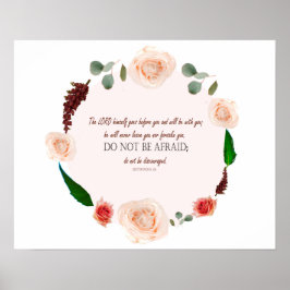 Poster Deutéronome 31:8 Le Seigneur Va Devant Vous