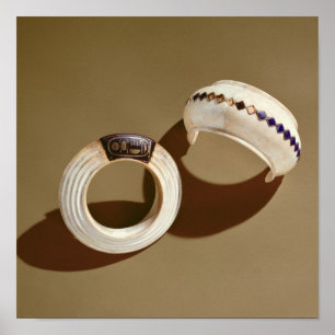 Poster Deux bracelets, de la Tombe de Toutankhamon