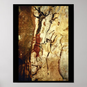 Poster Deux Bulls', Lascaux, Dordogne_Art de l'antiquité