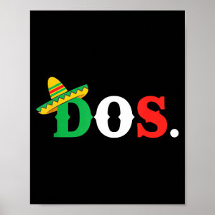 Poster Deux chapeau mexicain anniversaire cinq de mayo hu