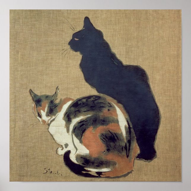 Poster Deux chats, 1894 (Devant)