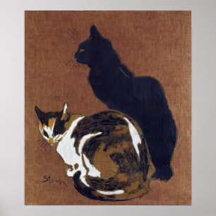 Poster Deux chats, Alexandre Steinlen