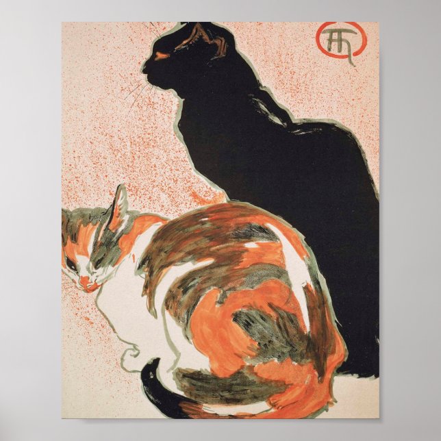 Poster Deux Chats Du Théophile Alexandre Steinlen (Devant)