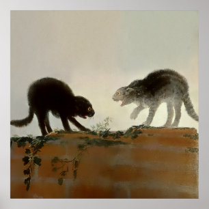 Poster « Deux chats qui se battent » de Francisco Goya