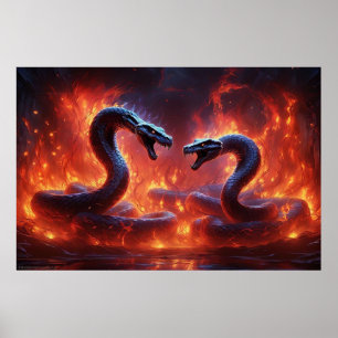 Poster Deux Cobras En Enfer (24 x 36)