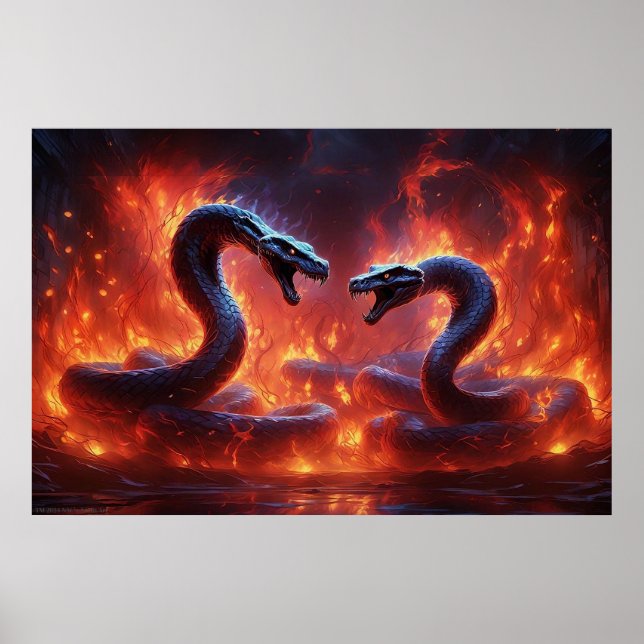 Poster Deux Cobras En Enfer (24 x 36) (Devant)