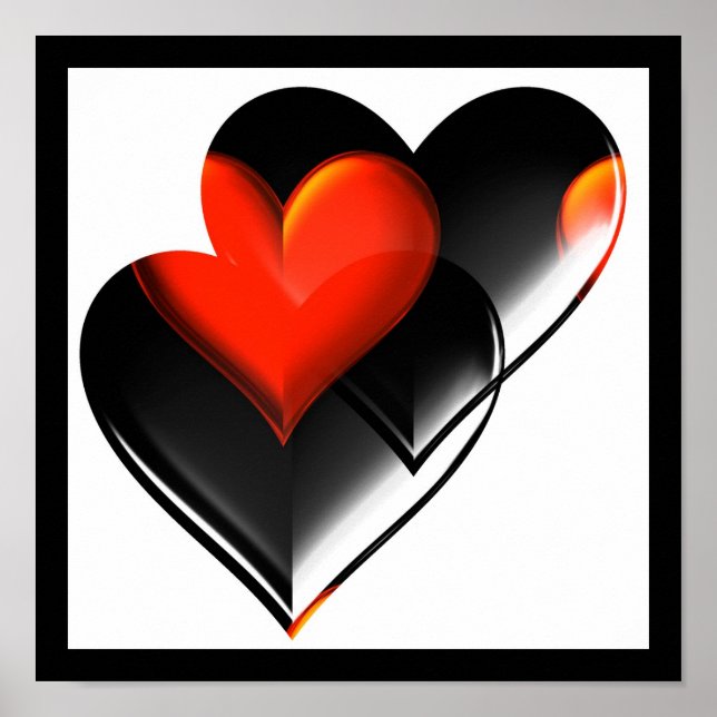 Poster "Deux coeurs comme un" "Poster"* (Devant)