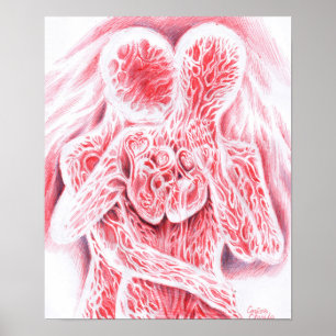 Poster Deux coeurs qui battent ensemble