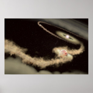 Poster Deux Exoplanètes Géantes De Gaz Orbitant Une Jeune