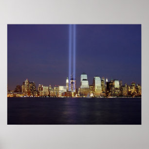 Poster Deux faisceaux de lumière