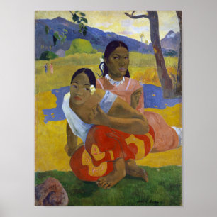 Poster Deux femmes tahitiennes, Gauguin