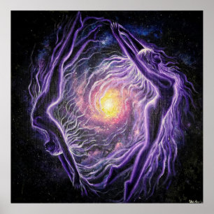 Poster Deux flammes dans l'univers de l'amour