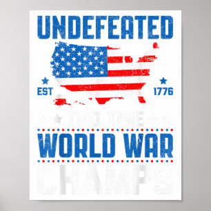 Poster Deux fois la Guerre mondiale Champs patriotiques 4