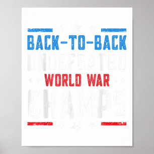 Poster Deux fois la guerre mondiale, indéfectible 4 juill