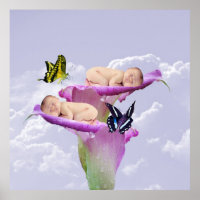 Deux fois la joie avec l'affiche des jumeaux