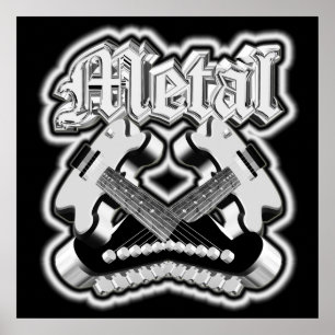 Poster Deux guitares