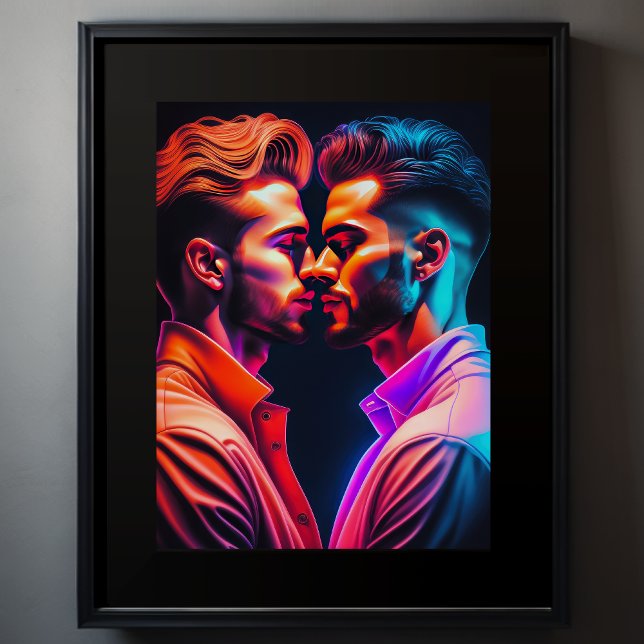 Poster Deux hommes amoureux (Créateur téléchargé)