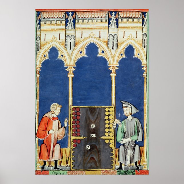 Poster Deux joueurs de jacquet (Devant)