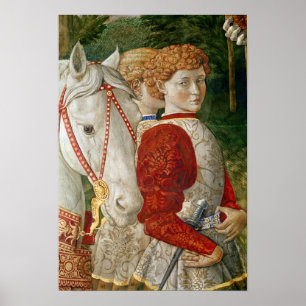 Poster Deux Liveried Attendants et le chef de Lorenzo