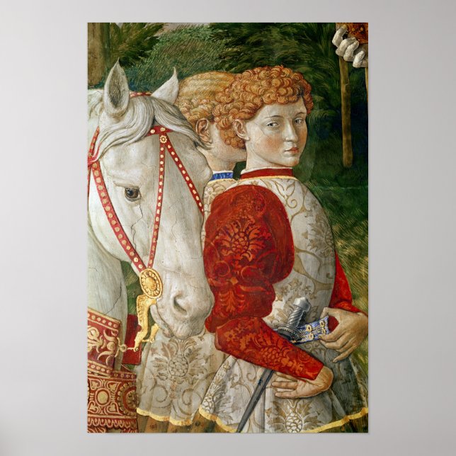 Poster Deux Liveried Attendants et le chef de Lorenzo (Devant)