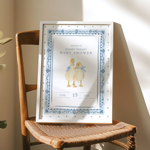 Poster Deux Petits Canetons Classique Garçons Jumeaux Bab