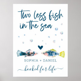 Poster Deux Poissons De Moins Dans La Mer Mariage Bienven