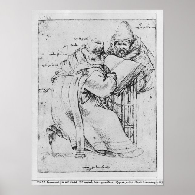 Poster Deux rabbins (Devant)