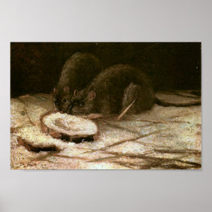 Poster Deux Rats Van Gogh Art