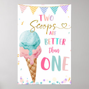 Poster Deux Scoops valent mieux qu'un signe