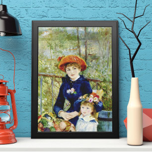 Poster Deux Soeurs (En Terrasse) De Pierre Renoir