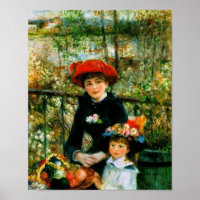 Deux Soeurs en terrasse par Renoir