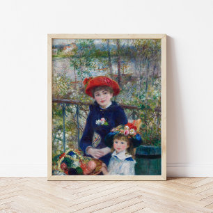 Poster Deux Soeurs (En Terrasse)   Renoir
